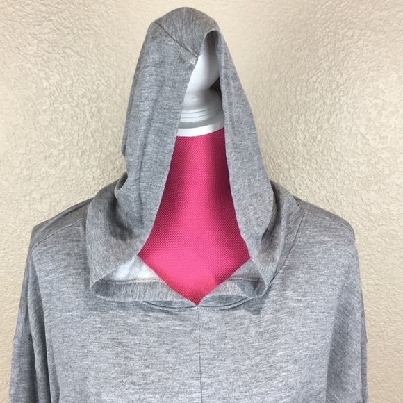 Cloth and Stone Knotted Hooded Sweatshirt Gray M - Picture 5 of 8